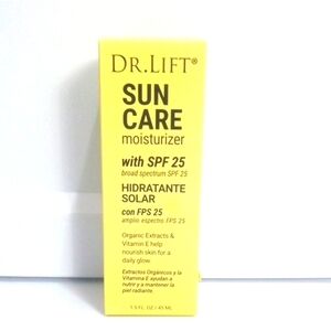 DR. LIFT SUN CARE SPF 25 ORGANIC EXTRACT AND VITAMIN E MOISTURIZER 1.5oz NWT
